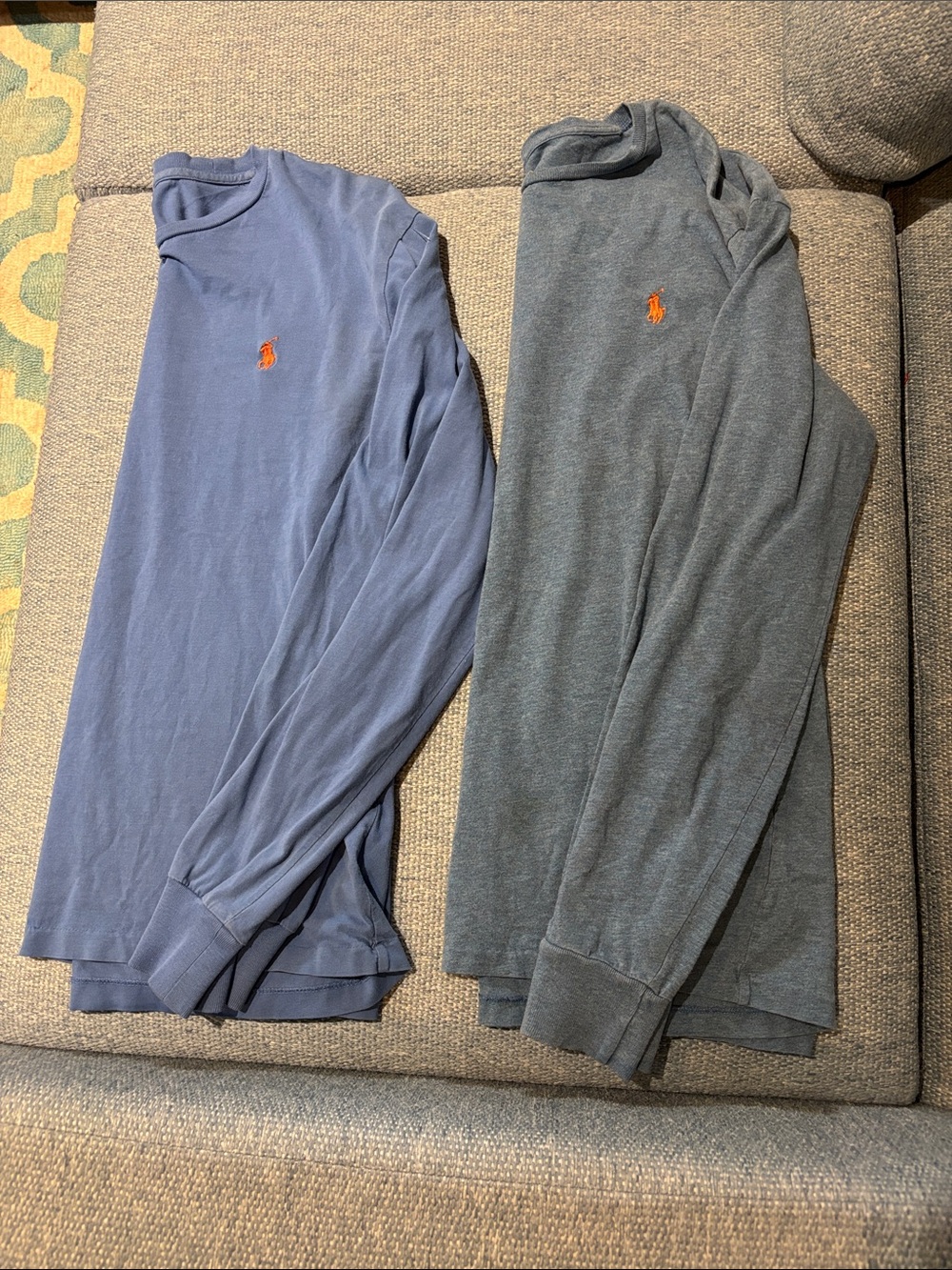 Polo Ralph Lauren cotton long sleeve tees X 2 Men’s Medium
